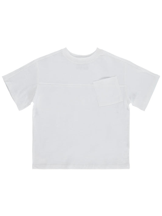 Civil Boys Basic Flamlı 10-13 Yaş Tişört - Kırık Beyaz
