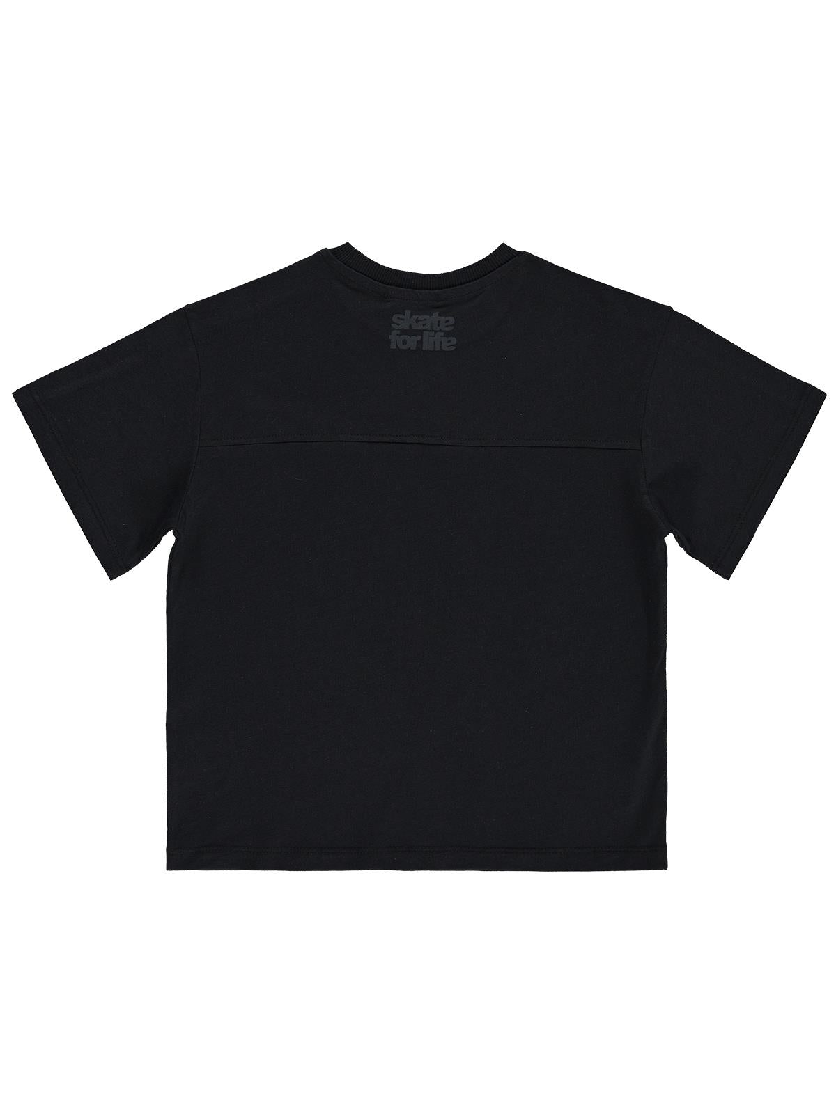 Civil Boys Basic Flamlı 10-13 Yaş Tişört - Siyah