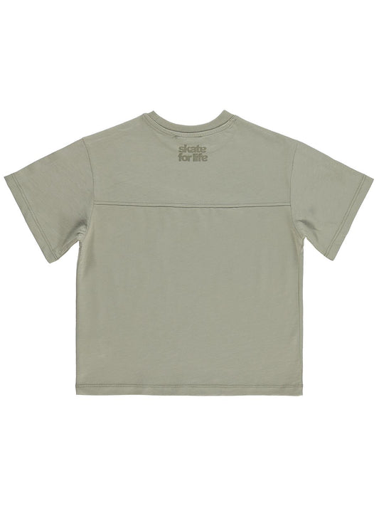 Civil Boys Basic Flamlı 10-13 Yaş Tişört - Gri