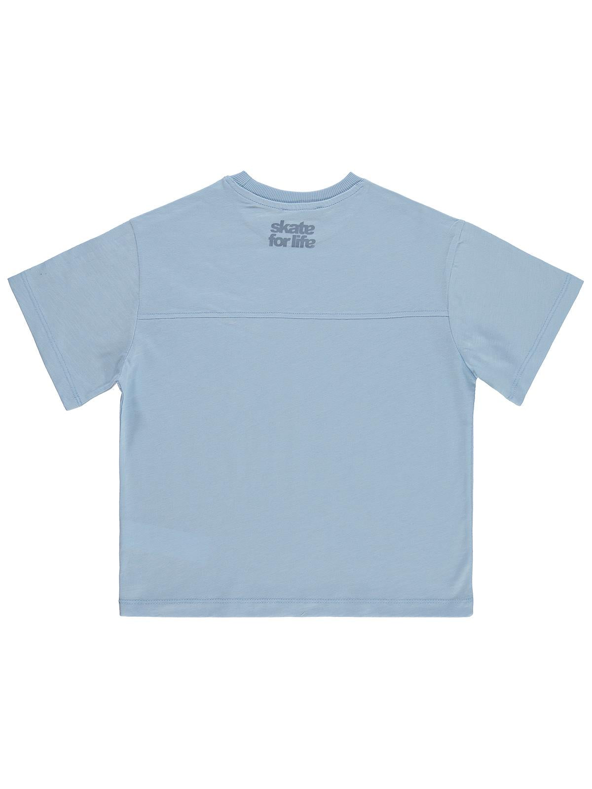 Civil Boys Basic Flamlı 6-9 Yaş Tişört - Mavi