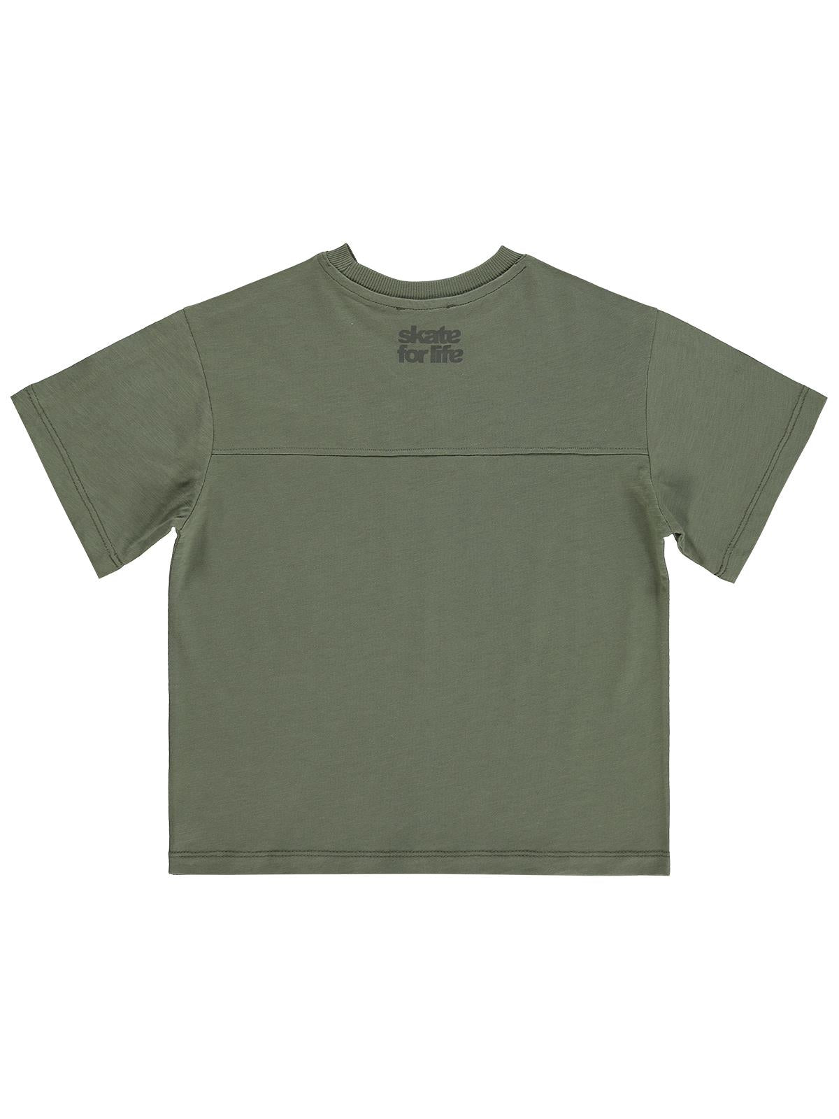 Civil Boys Basic Flamlı 6-9 Yaş Tişört - Haki