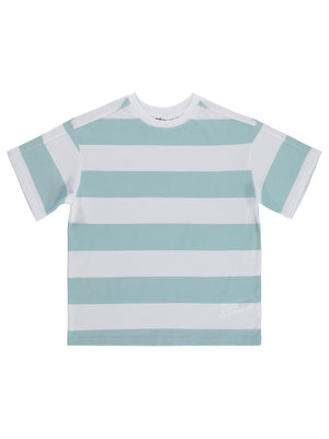Civil Boys Basic Çizgili 6-9 Yaş Tişört - Mavi