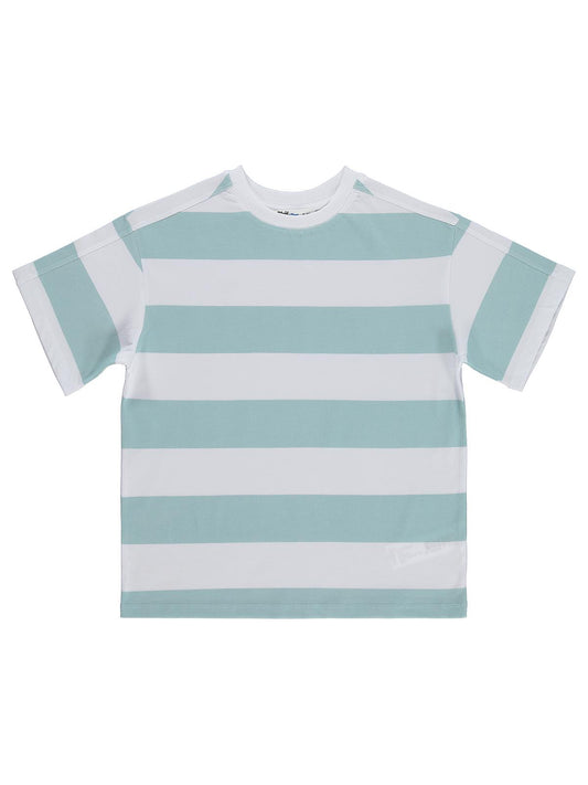 Civil Boys Basic Çizgili 10-13 Yaş Tişört - Mavi