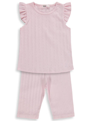 Civil Girls Kaprili 2-5 Yaş Pijama Takımı - Pembe