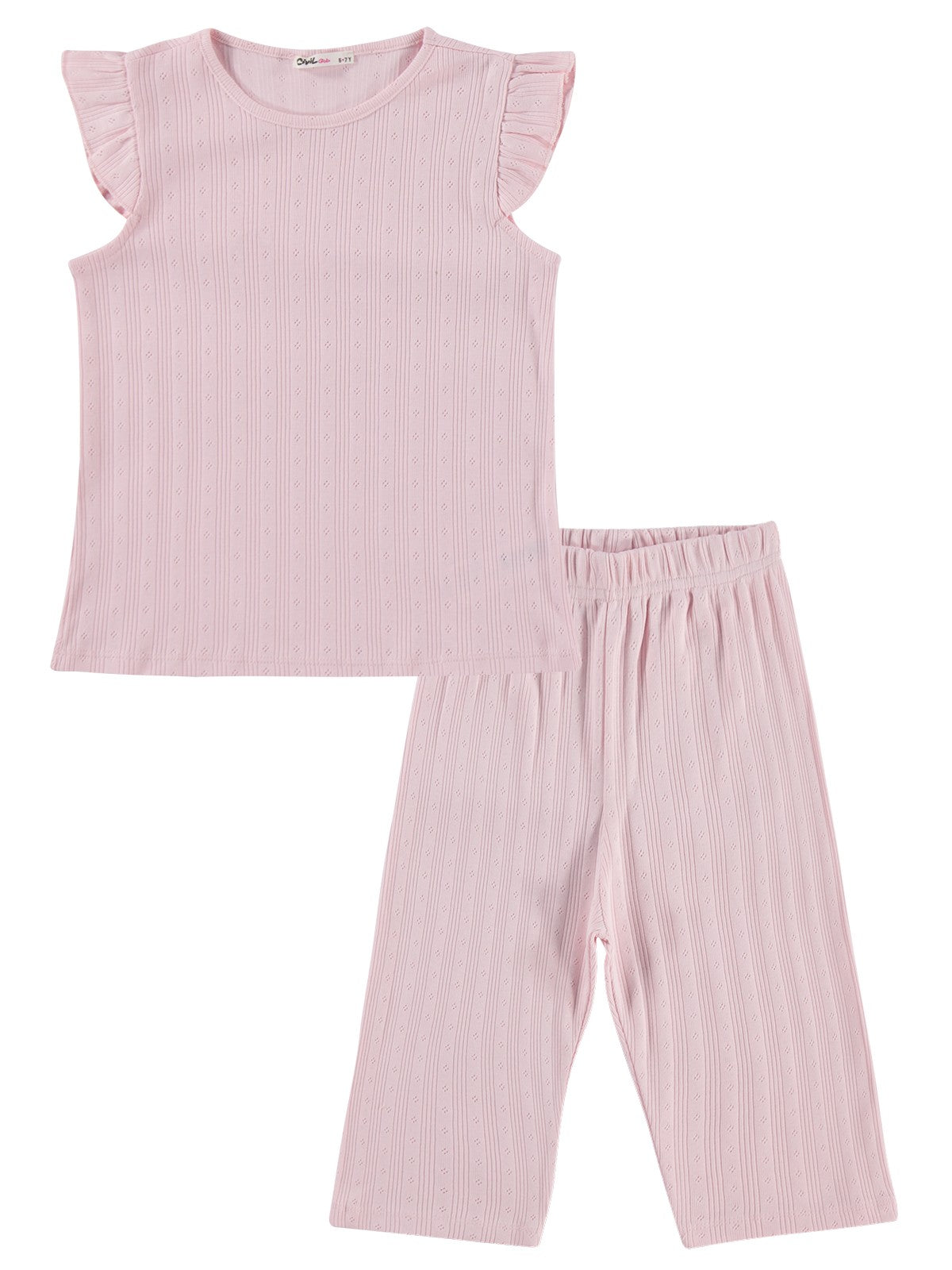 Civil Girls Kaprili 6-9 Yaş Pijama Takımı - Pembe