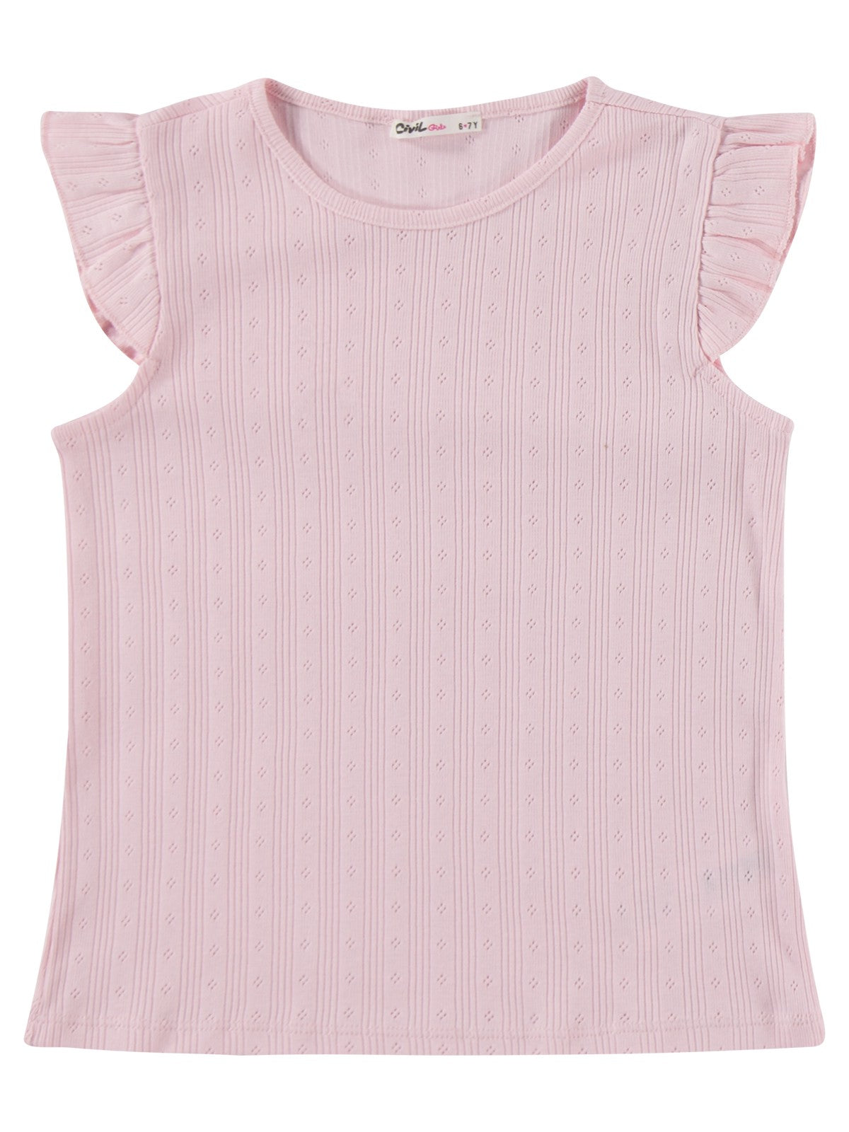 Civil Girls Kaprili 6-9 Yaş Pijama Takımı - Pembe