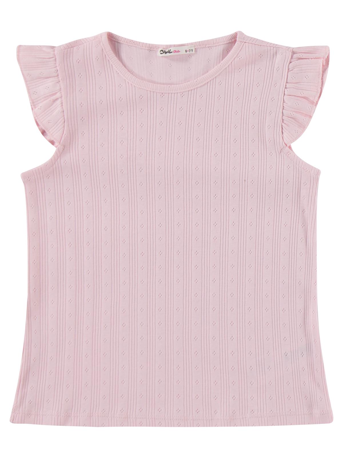 Civil Girls Kaprili 10-13 Yaş Pijama Takımı - Pembe