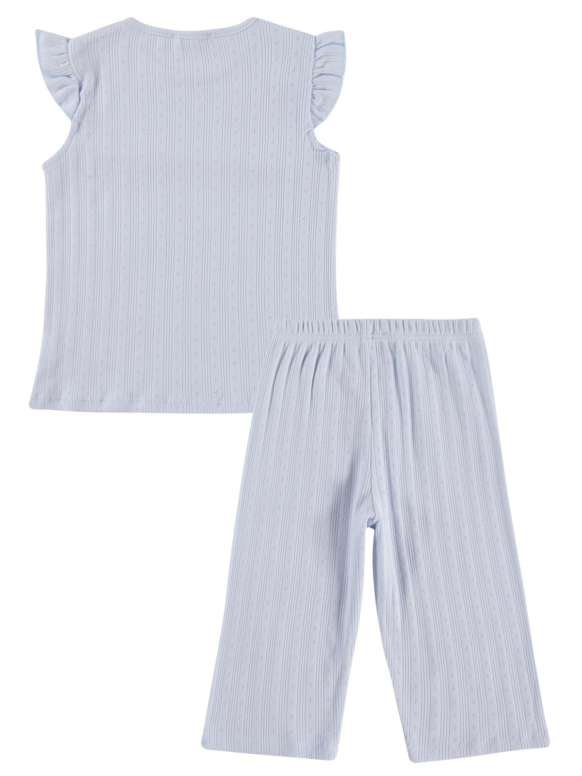 Civil Girls Kaprili 10-13 Yaş Pijama Takımı - Mavi