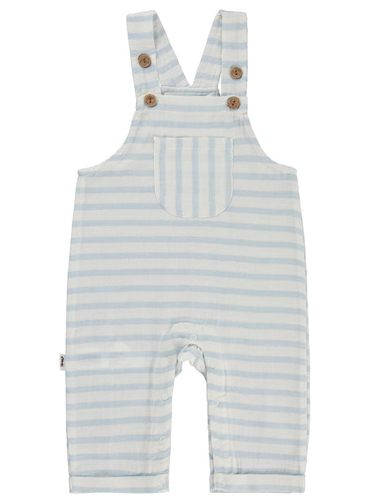 Civil Baby Çizgili Ön Cepli 6-18 Ay Slopet - Mavi