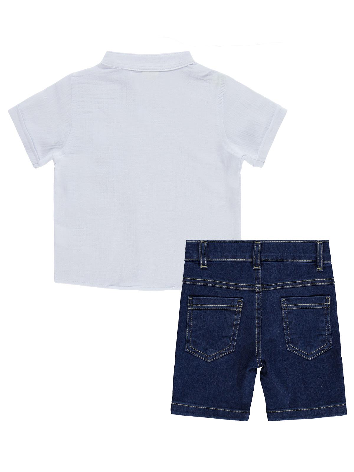 Civil Baby Yelken Nakışlı 6-18 Ay Takım - Beyaz