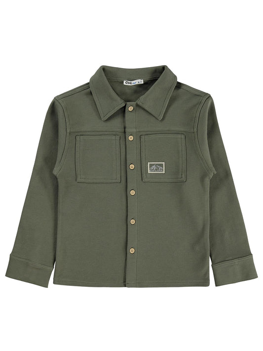 Civil Boys Basic 10-13 Yaş Gömlek - Haki