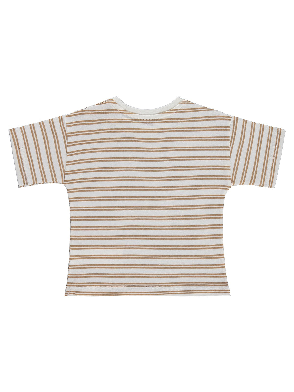 Civil Baby Çizgili 6-18 Ay Tişört - Kahverengi