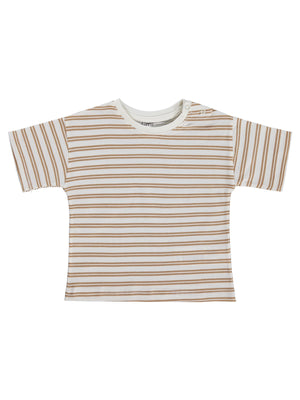 Civil Baby Çizgili 6-18 Ay Tişört - Kahverengi