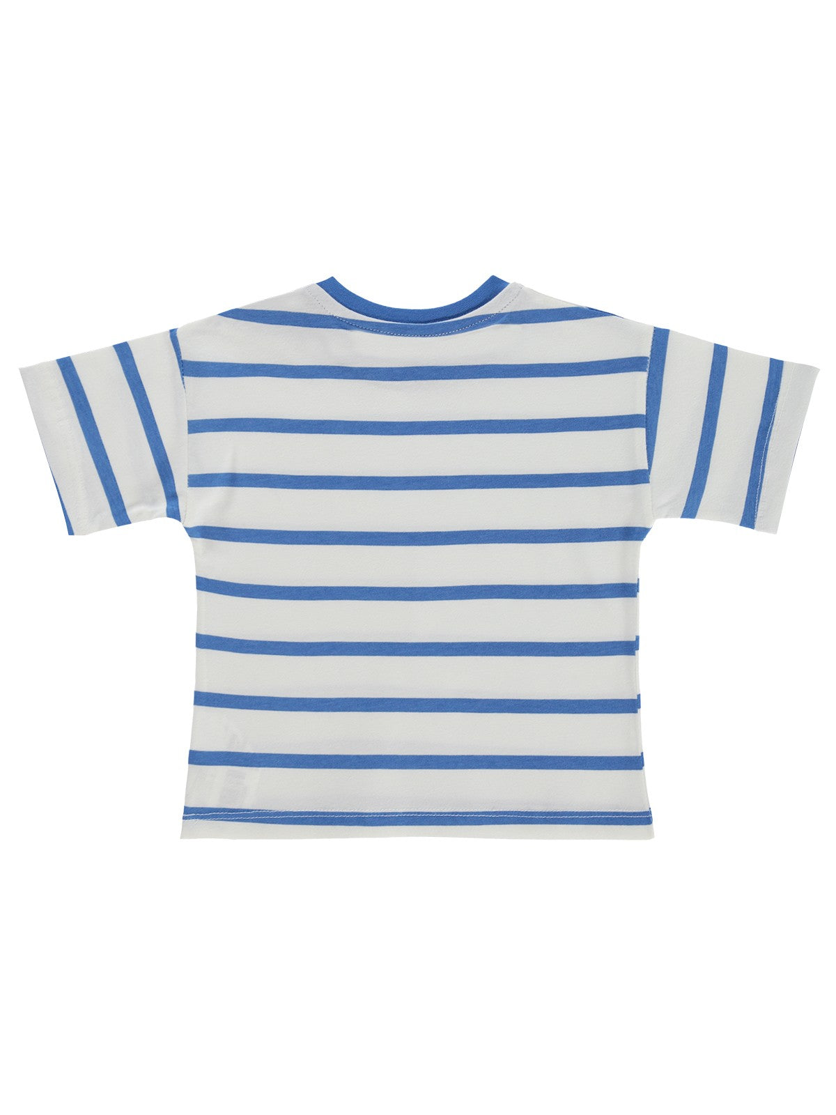 Civil Baby Çizgili 6-18 Ay Tişört - Mavi