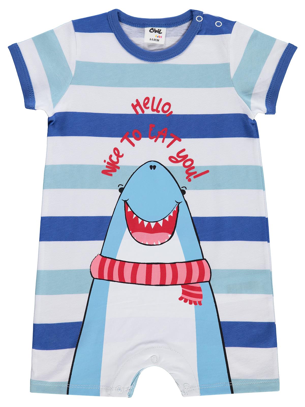 Civil Baby Nice To Eat You Baskılı 6-18 Ay Tulum - Beyaz