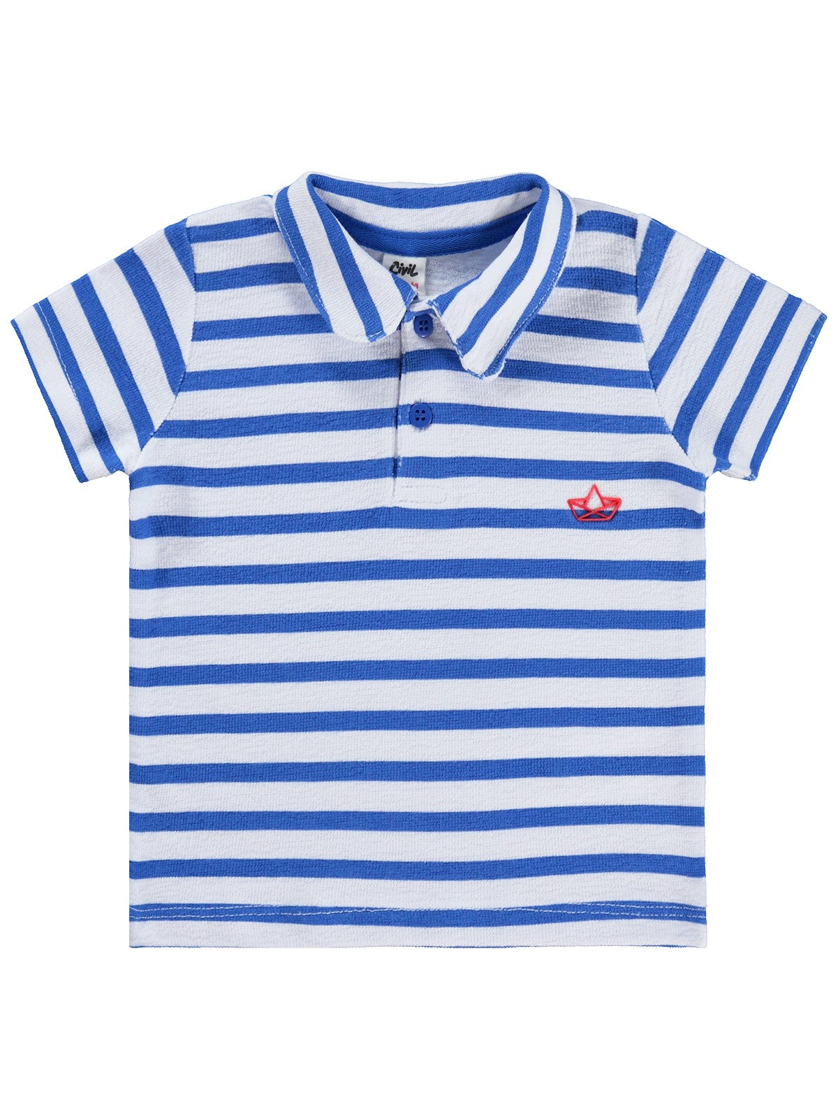 Civil Baby Yelken Baskılı 6-18 Ay Tişört - Mavi