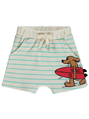 Civil Baby Köpek Nakışlı 6-18 Ay Şort - Bej