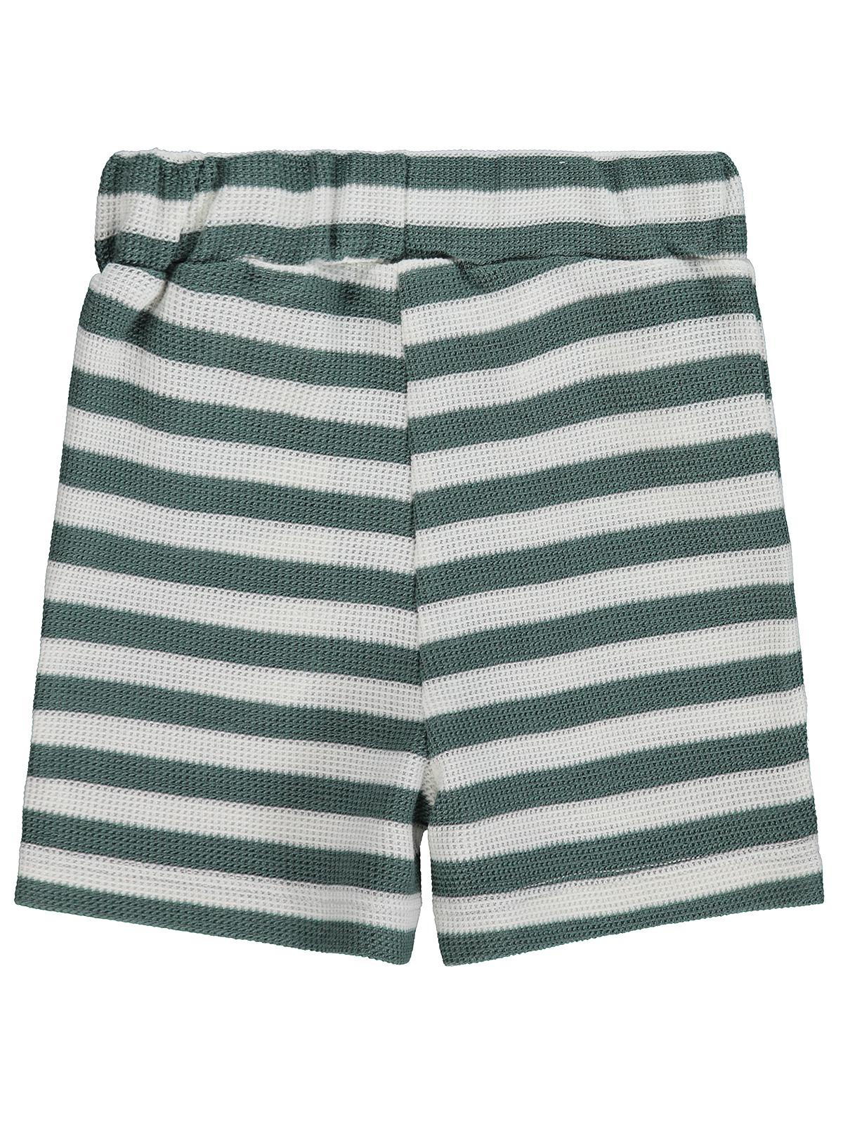 Civil Baby Çizgili 6-18 Ay Şort - Yeşil