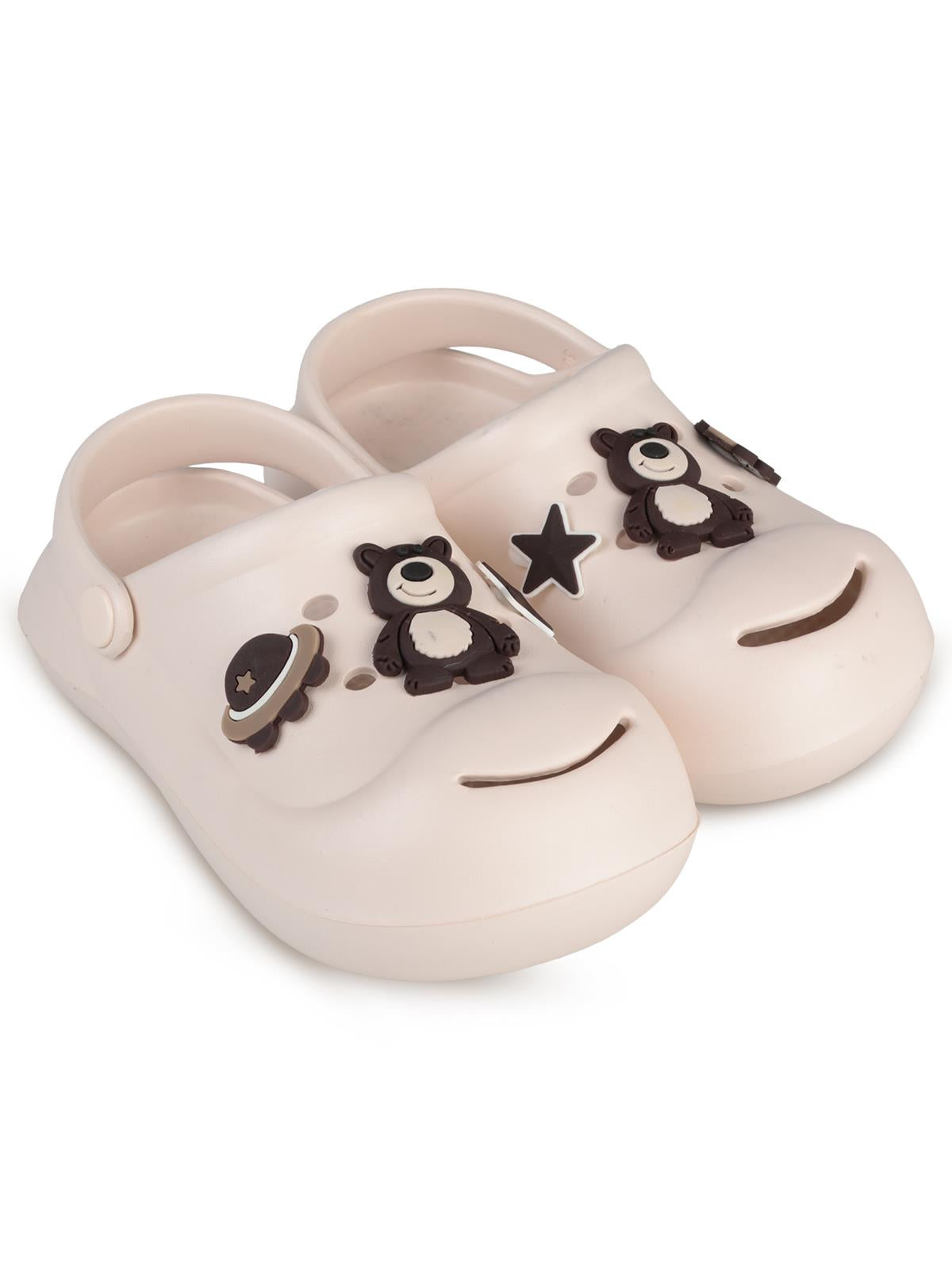 Civil Boys Emojili 31-35 Numara Terlik - Ekru
