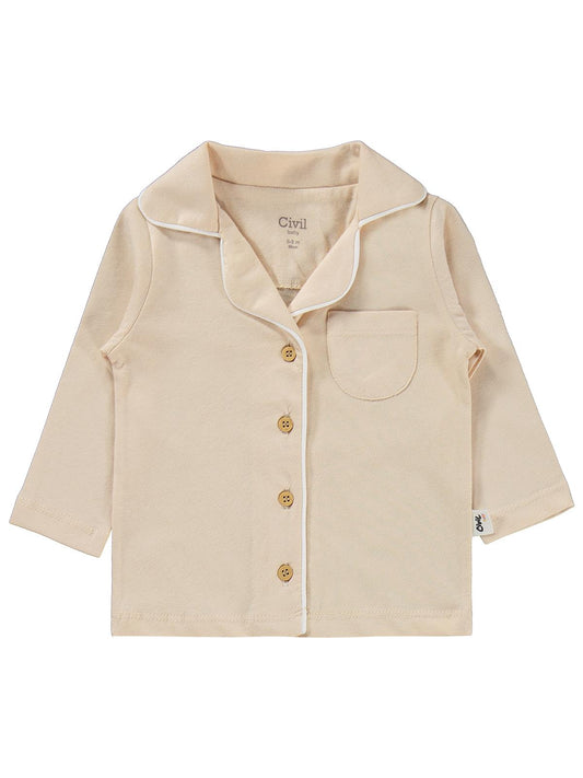 Civil Baby Basic 6-18 Ay Pijama Takımı - Kahverengi
