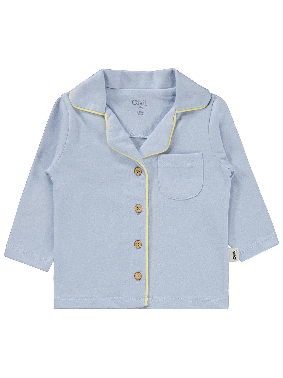 Civil Baby Basic 6-18 Ay Pijama Takımı - Mavi