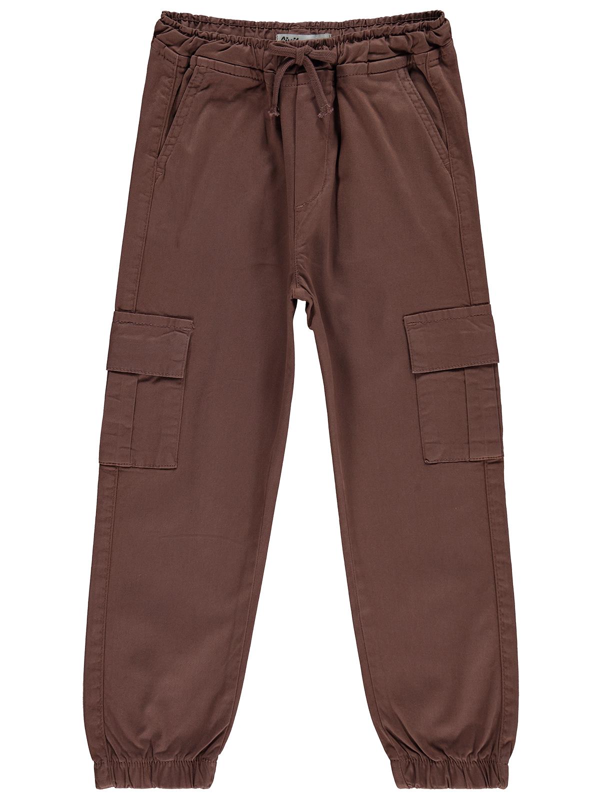 Civil Boys Bel Paça Lastikli Kargo Cepli 10-13 Yaş Pantolon - Gri