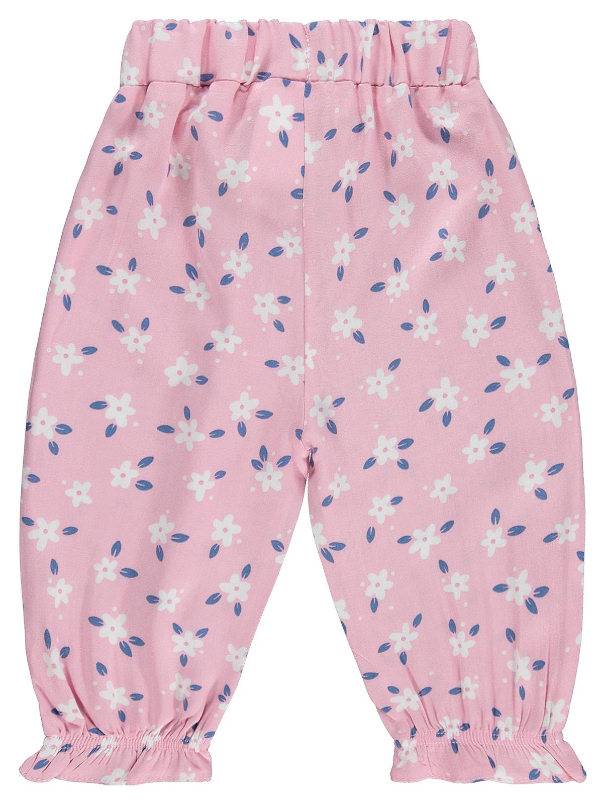 Civil Baby Paça Büzgülü 6-18 Ay Pantolon - Pembe