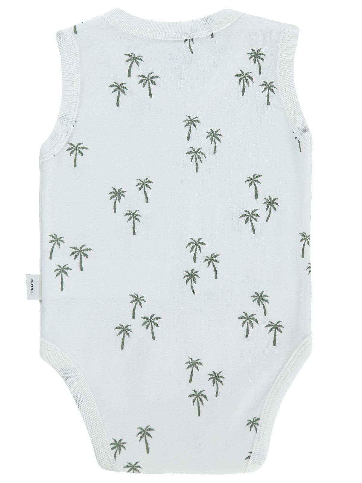 Civil Baby Palmiye Empirme 3-36 Ay Çıtçıtlı Badi - Ekru