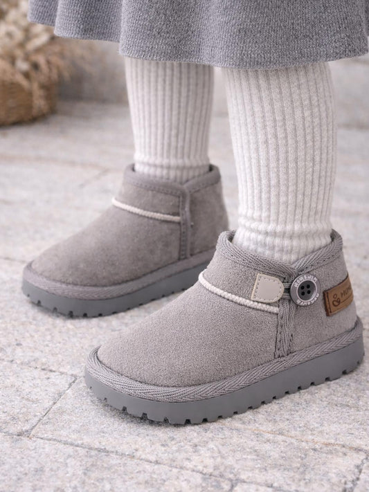 Mumenim Baby Kodiak Düğmeli 20- Bot - Gri