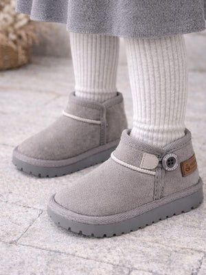 Mumenim Baby Kodiak Düğmeli 20-25 Numara Bot - Gri