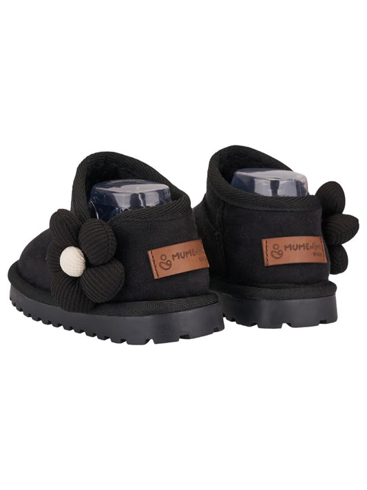 Mumenim Baby Minto Çiçekli 26- Bot - Siyah