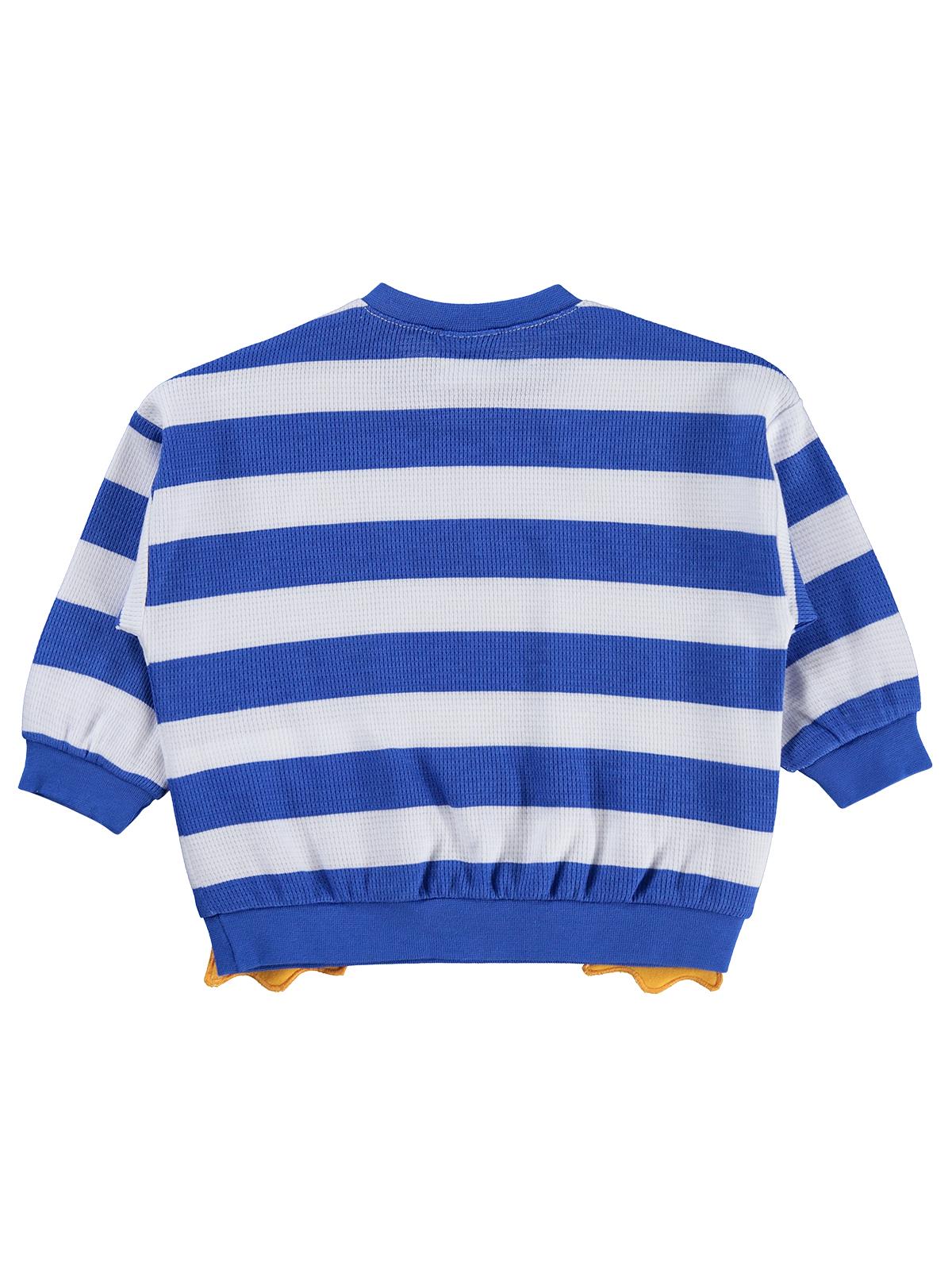 Civil Baby Mobil Aksesuarlı 3-18 Ay Sweatshirt - Mavi