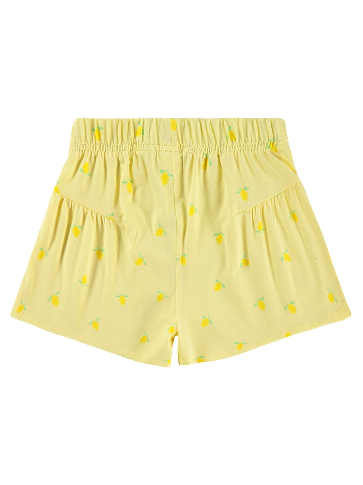 Civil Girls Limon Desenli 6-9 Yaş Şort - Sarı