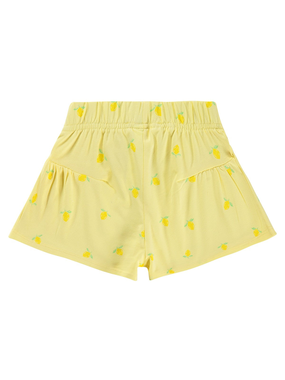 Civil Girls Limon Desenli 2-5 Yaş Şort - Sarı