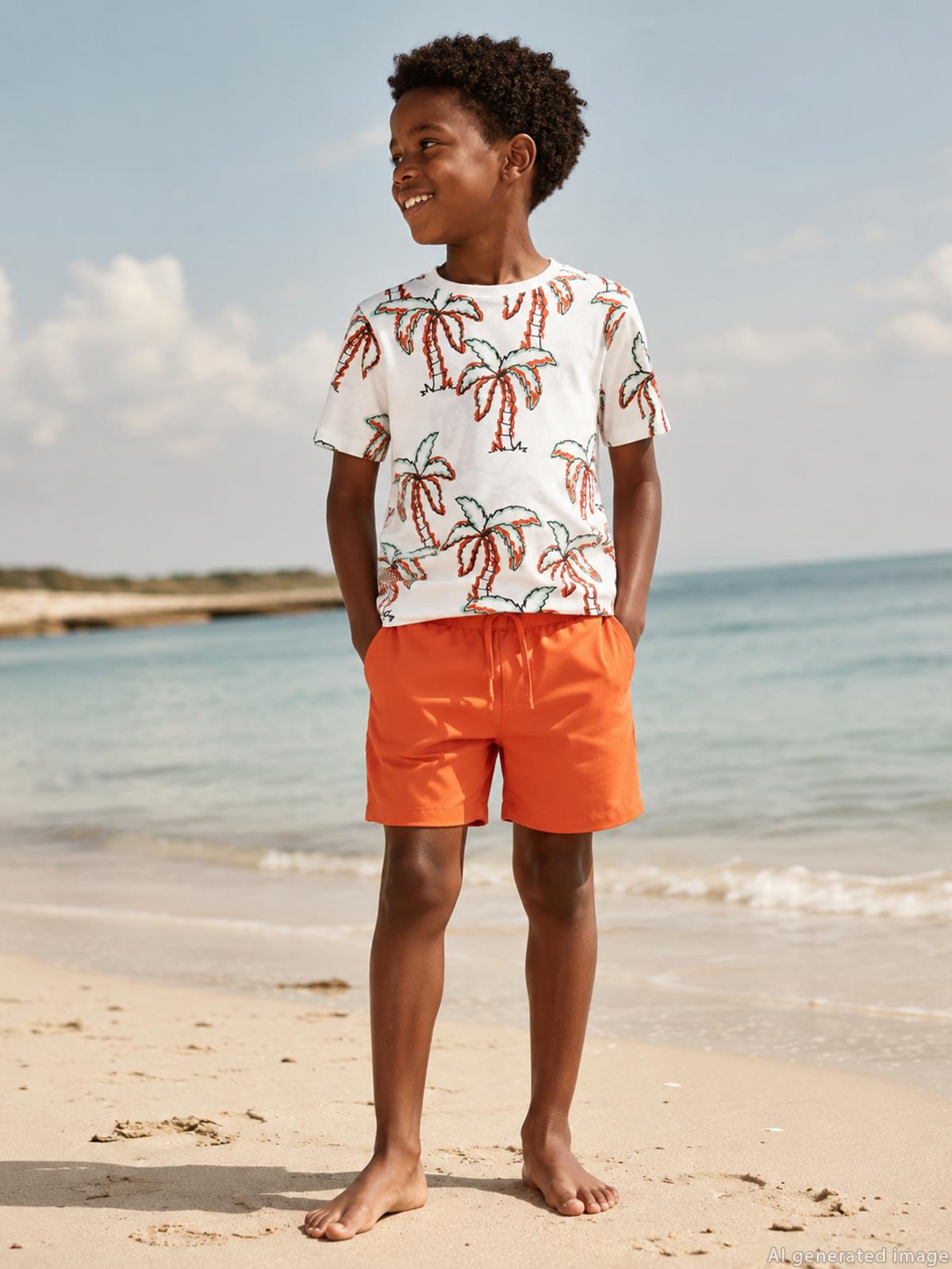 Civil Boys Basic 6-9 Yaş Deniz Şort - Yeşil