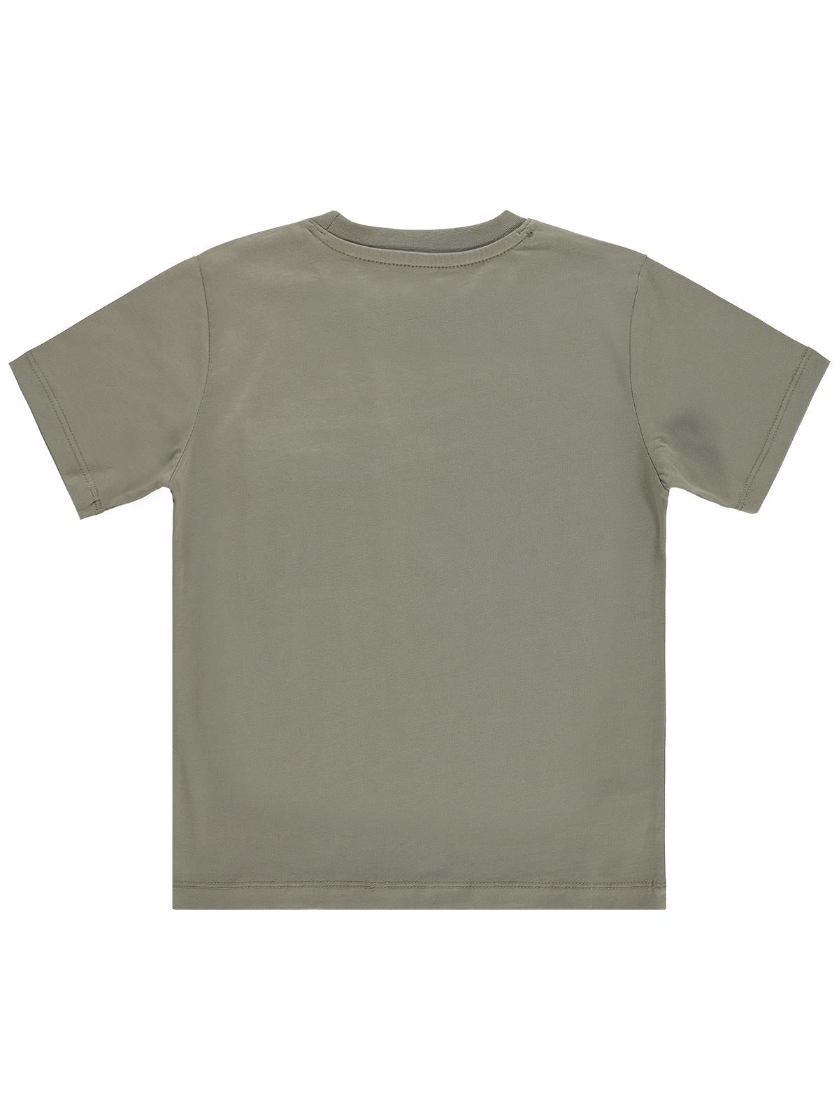 Civil Boys Önü Cepli 10-13 Yaş Tişört - Gri