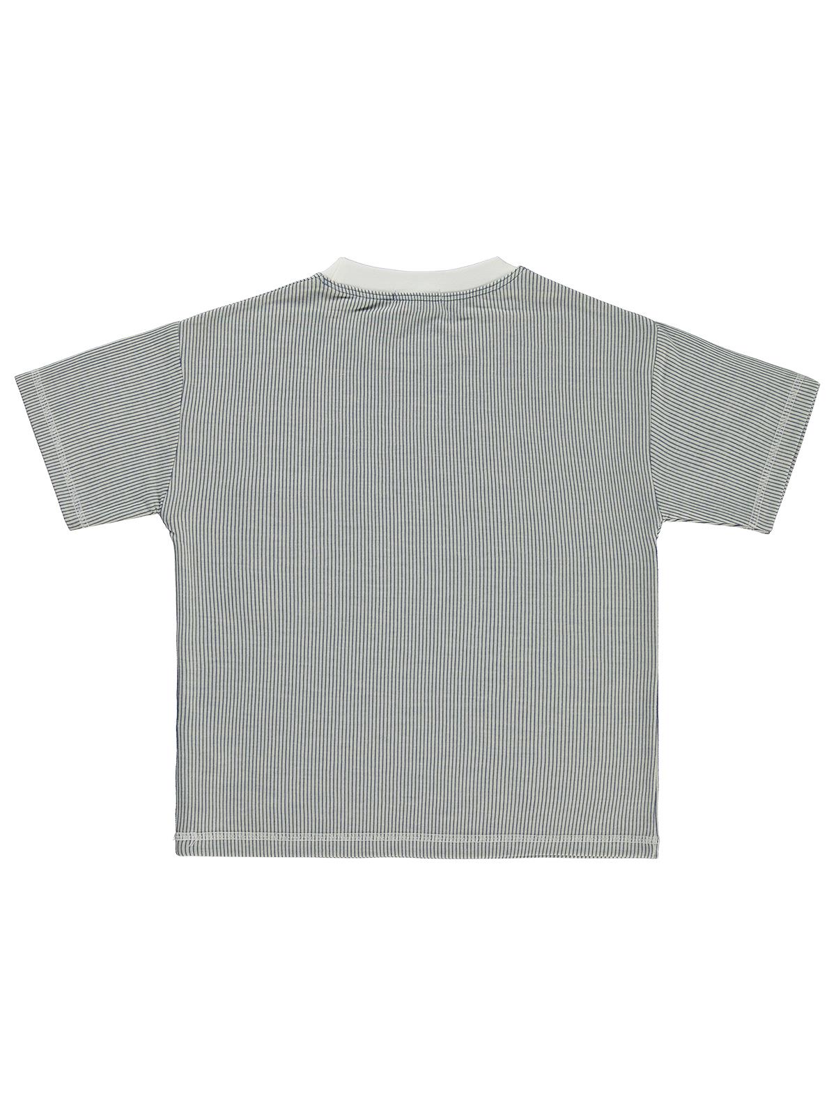 Civil Boys Karyoka Dikişli Cepli 10-13 Yaş Tişört - Mavi