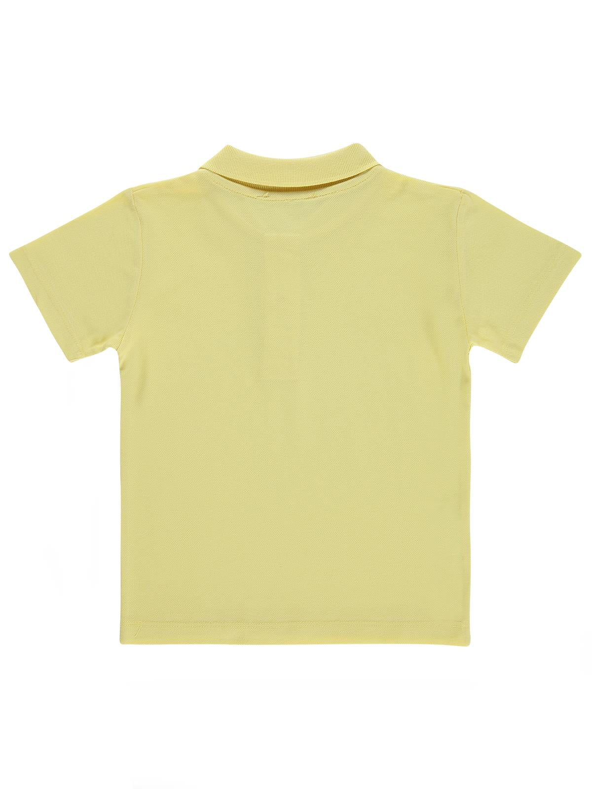Civil Boys Erkek Çocuk Palmiye Nakışlı Polo Yaka 2-5 Yaş Tişört - Mavi