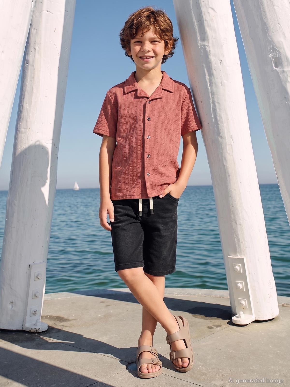 Civil Boys Bağcıklı Basic 6-9 Yaş Kapri - Kahve