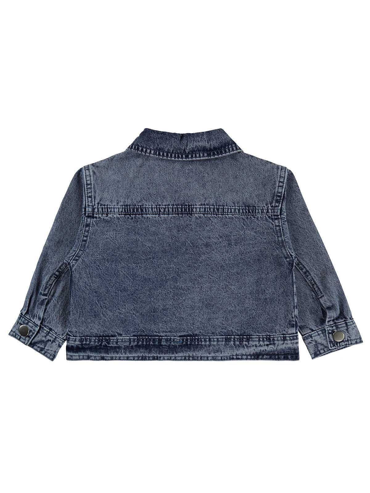 Civil Girls Torba Cepli 2-5 Yaş Ceket - Mavi