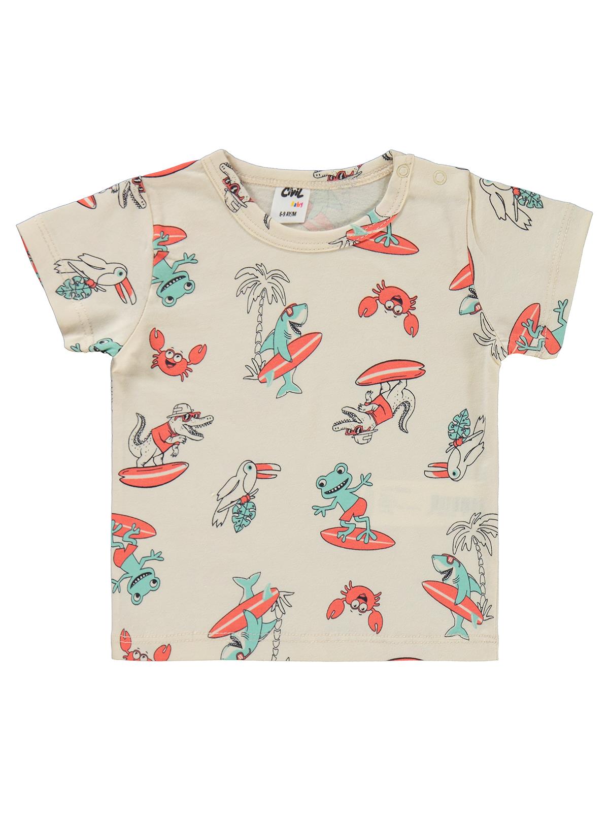 Civil Baby Surf Empirmeli 6-18 Ay Takım - Bej