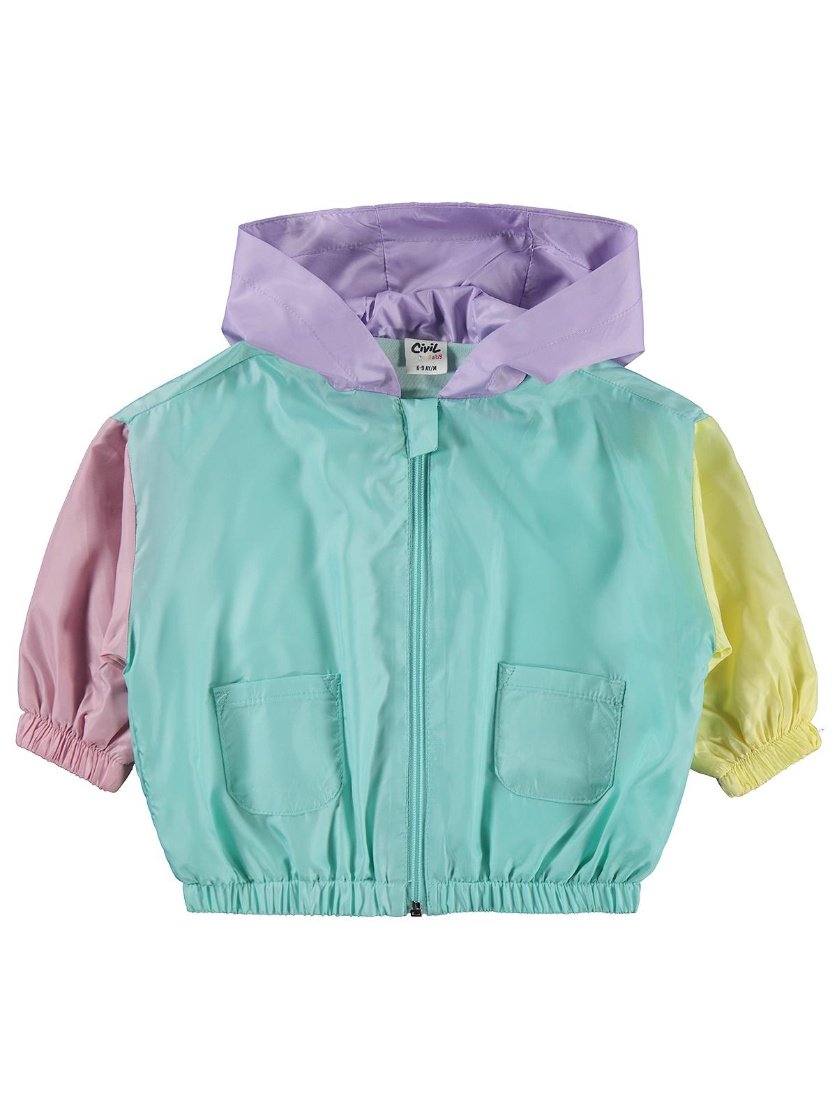 Civil Baby Renkli 6-18 Ay Yağmurluk - Yeşil