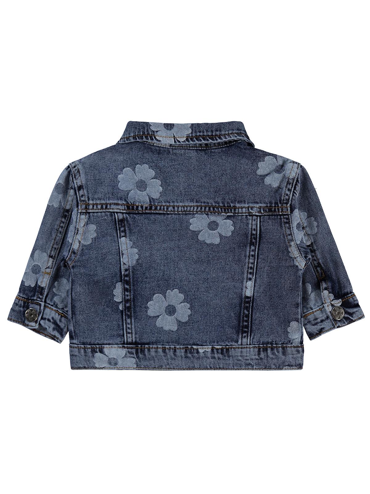 Civil Baby Çiçek Empirme 6-18 Ay Ceket - Mavi