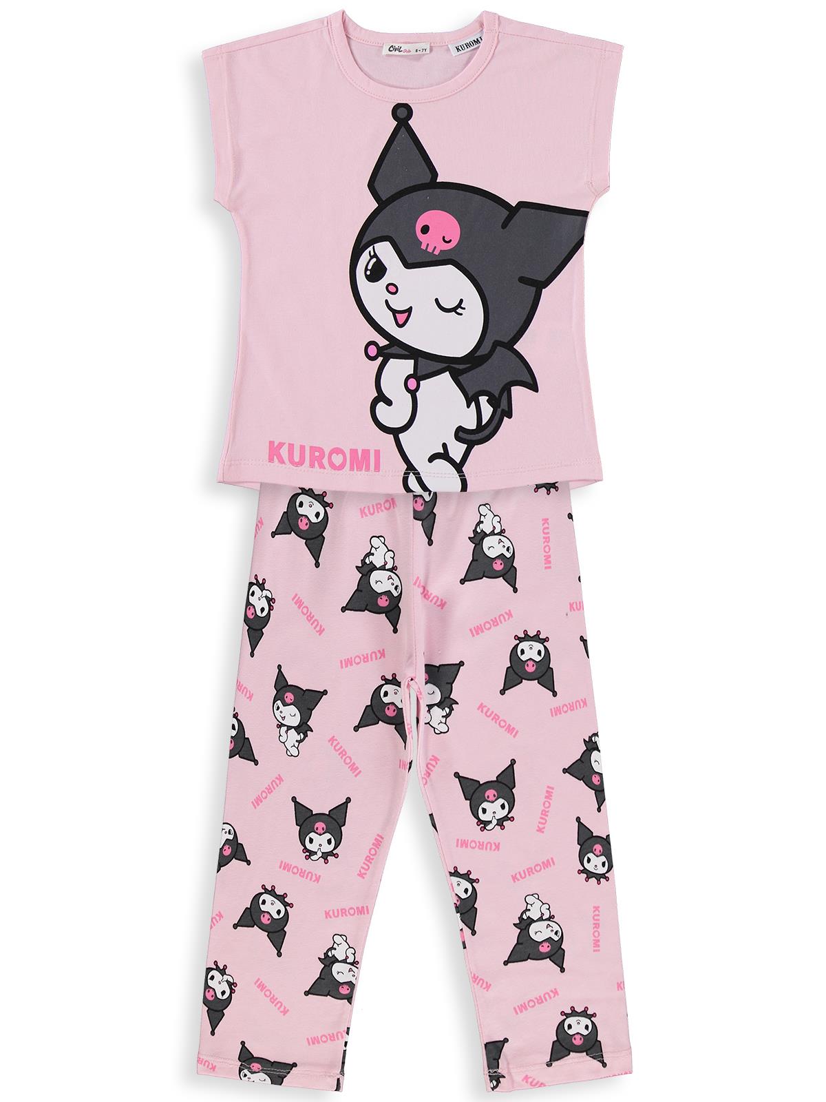 Kuromi 6-9 Yaş Pijama Takımı - Pembe