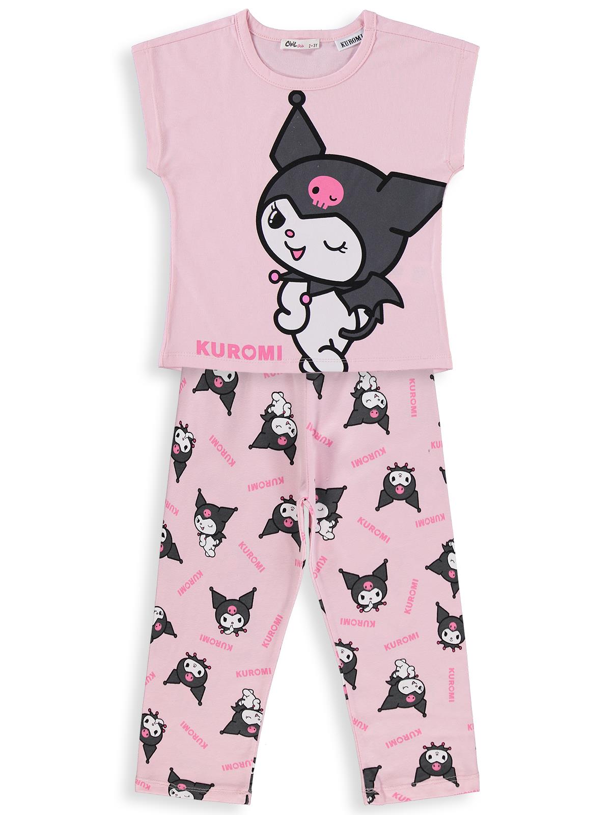 Kuromi 2-5 Yaş Pijama Takımı - Pembe