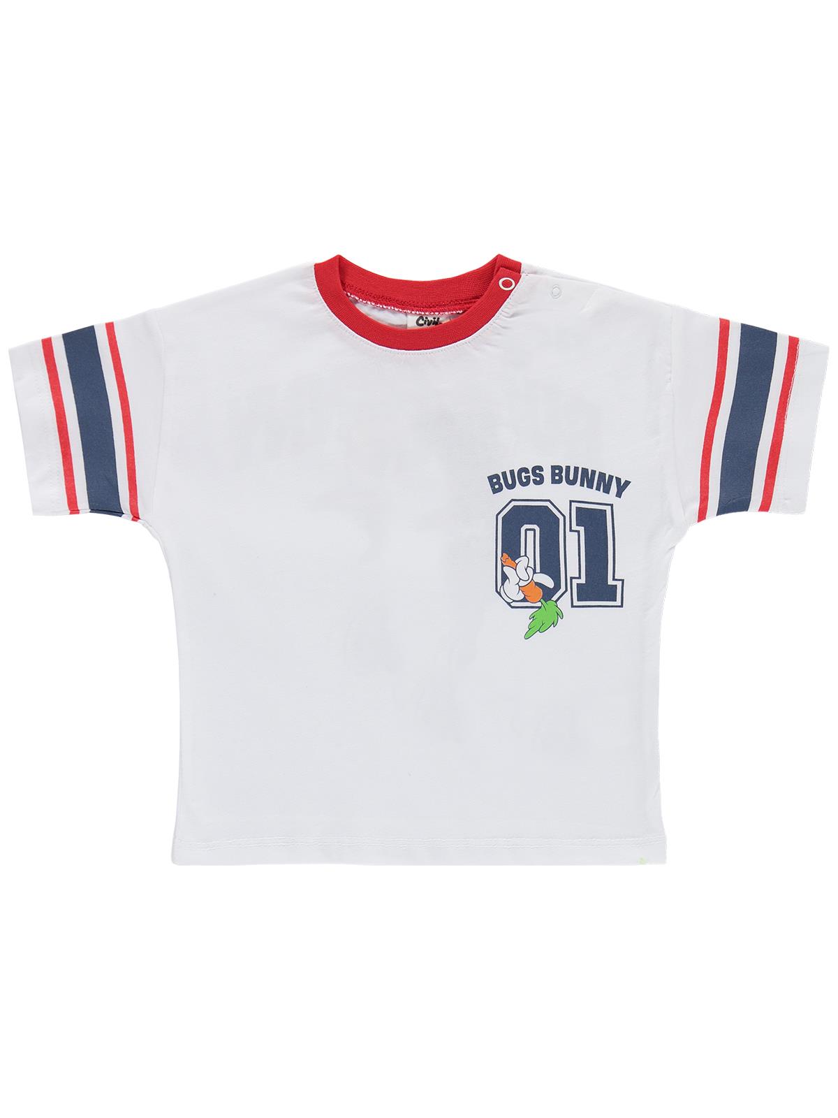 Civil Baby Bugs Bunny Baskılı 6-18 Ay Takım - Beyaz