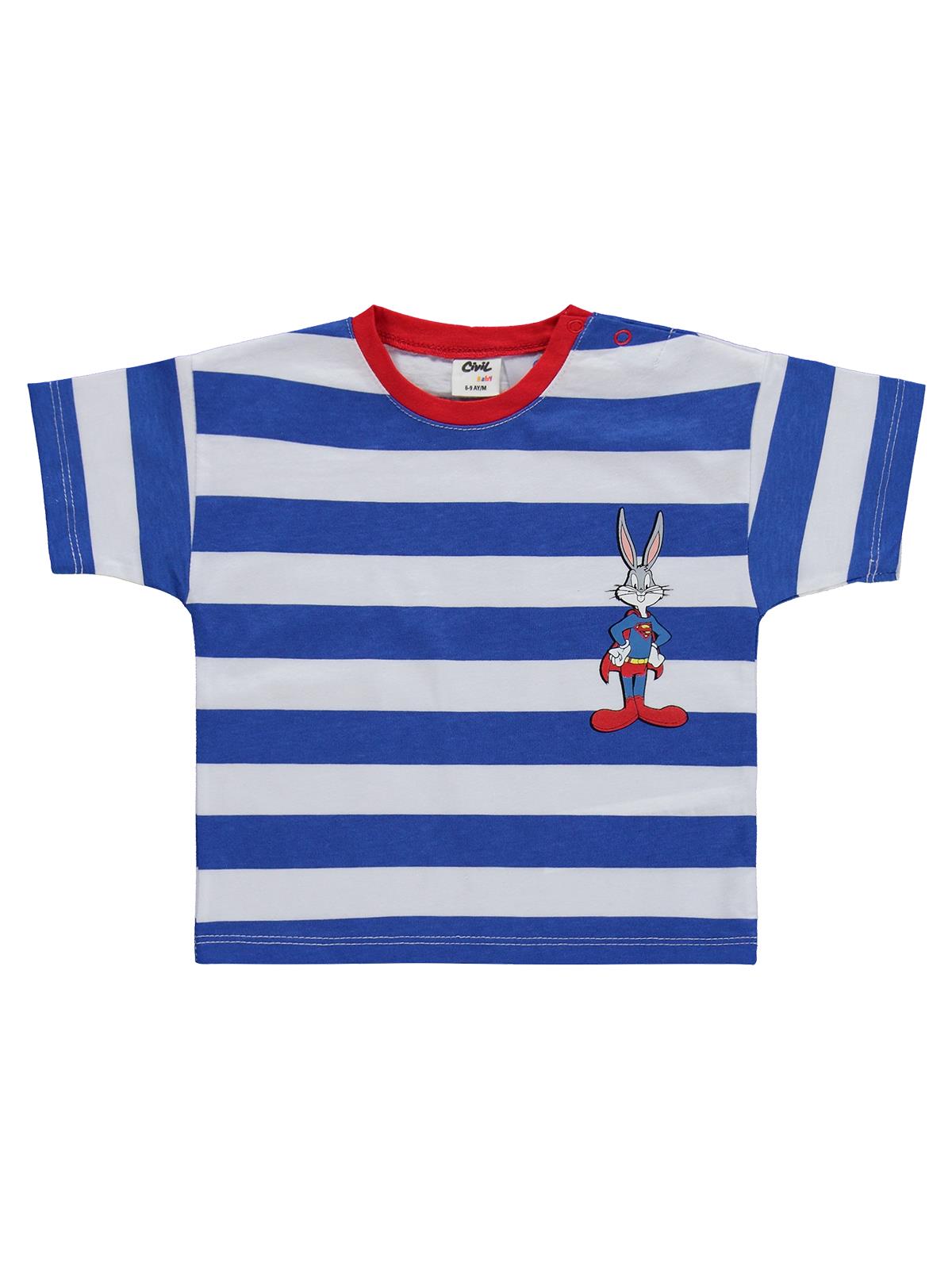 Civil Baby Super Rabbit Baskılı 6-18 Ay Takım - Mavi
