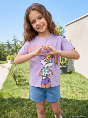 Lola Bunny 6-9 Yaş Tişört - Lila