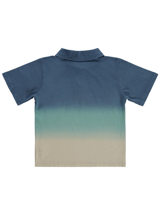 Civil Boys Batik Renk Geçişli Polo Yaka 2-5 Yaş Tişört - Yeşil