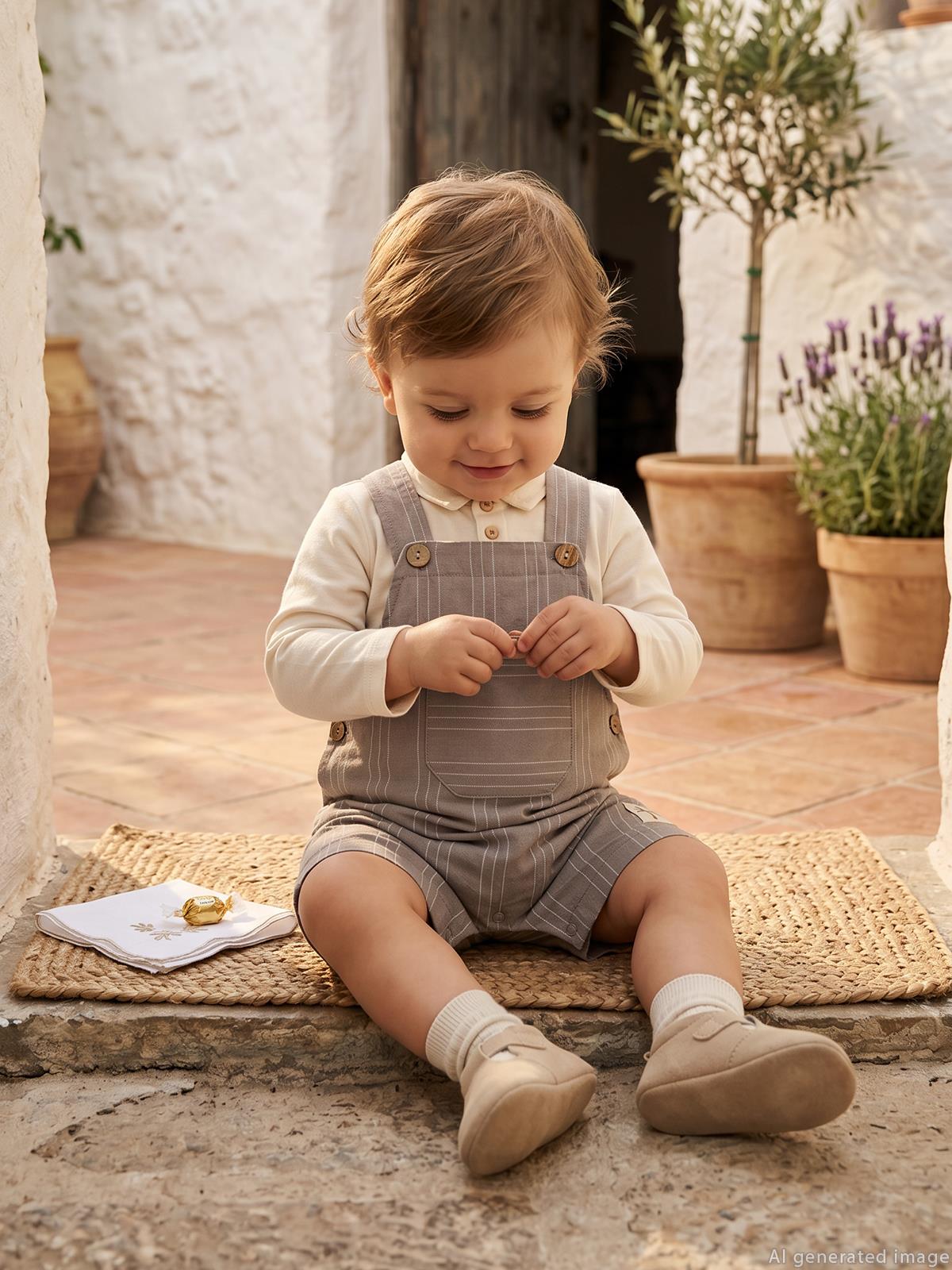 Civil Baby Çizgili 6-18 Ay Slopet - Kahverengi